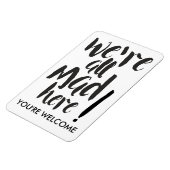 Wir sind alle wütend hier - schwarz magnet (Linke Seite)