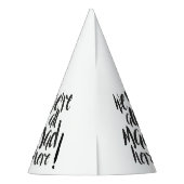 Wir sind alle wütend hier - schwarz partyhütchen (Rückseite)