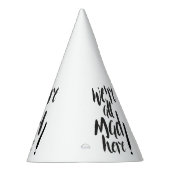 Wir sind alle wütend hier - schwarz partyhütchen (Rechts)