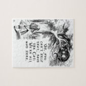 Wir sind alle wütende hier - Cheshire-Katze Puzzle (Horizontal)