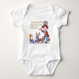 Wir sind alle ziemlich verrückt, du passt genau hi baby strampler