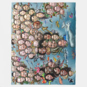 Wir sind alle zusammen drin fleecedecke (Vorderseite)