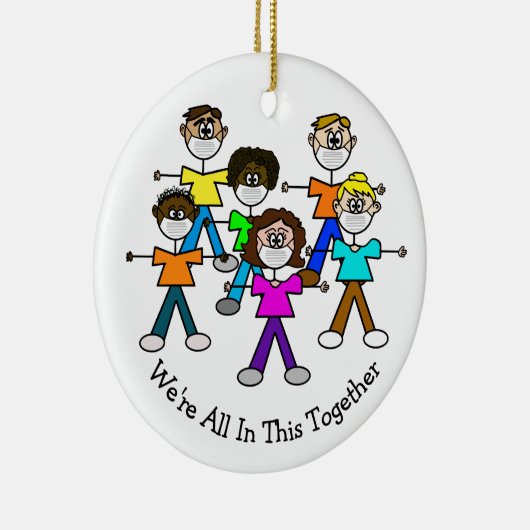 Wir sind alle zusammen in diesem Weihnachtsschmuck (Rechts)