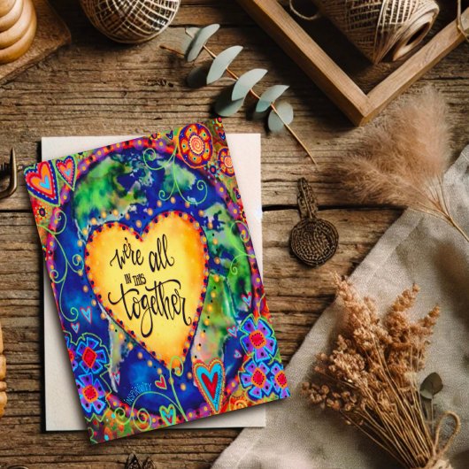 "Wir sind alle zusammen" Inspirivity Karte