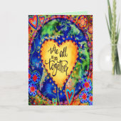 "Wir sind alle zusammen" Inspirivity Karte (Vorderseite)