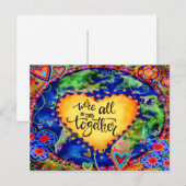 "Wir sind alle zusammen" Inspirivity Postkarte (Vorne/Hinten)