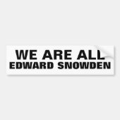 WIR SIND ALLER EDWARD SNOWDEN - Autoaufkleber (Vorne)