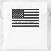 Wir sind aller Immigrant-Aufkleber Rechteckiger Aufkleber (Tasche)