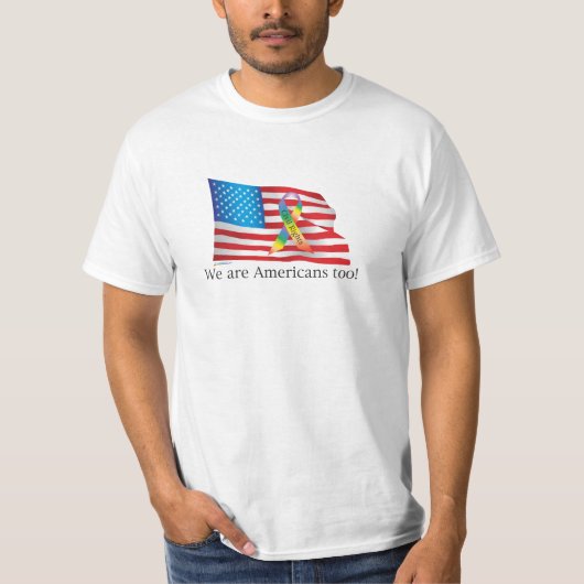 Wir sind Amercians auch! T-Shirt (Vorderseite)