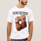 wir sind anders, wir sind gleich T-Shirt (Vorderseite)