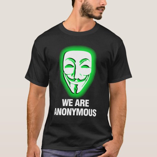WIR SIND ANONYM. (GRÜN) T-Shirt (Vorderseite)