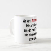 Wir sind anonym kaffeetasse (Vorderseite Links)