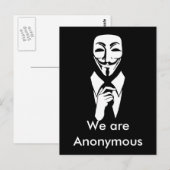 Wir sind anonym postkarte (Vorne/Hinten)