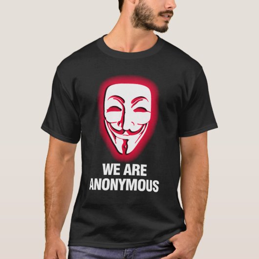 WIR SIND ANONYM. (ROT) T-Shirt (Vorderseite)