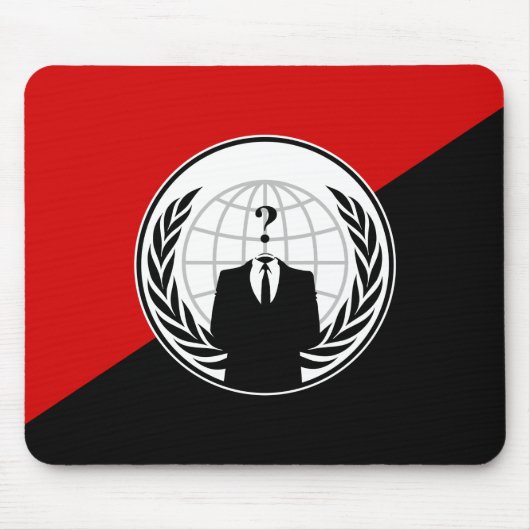 Wir sind anonyme Anarchisten-Flagge Mousepad (Vorne)