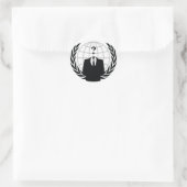 Wir sind Anonymous Runder Aufkleber (Tasche)