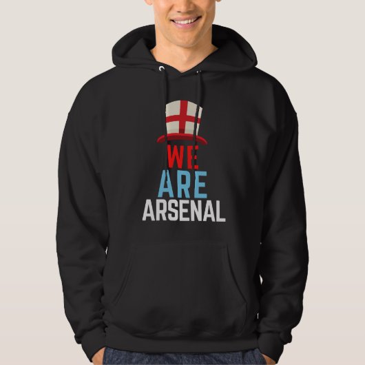 Wir sind Arsenal England Flag Sport Hoodie (Vorderseite)