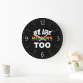 Wir sind auch Menschen Große Wanduhr (Zuhause)