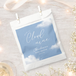Wir sind auf Cloud 9 Baby Shower Blue Geschenktütchen