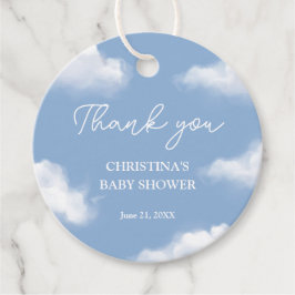 Wir sind auf Cloud 9 Baby Shower Vielen Dank Geschenkanhänger