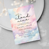 Wir sind auf Cloud 9 Babydusche Einladung