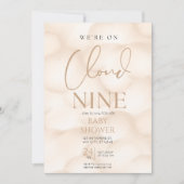 Wir sind auf Cloud 9 Babydusche Einladung (Vorderseite)