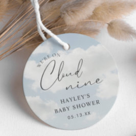 Wir sind auf Cloud 9 Babydusche Geschenkanhänger