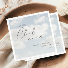 Wir sind auf Cloud 9 Babydusche Serviette