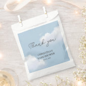 Wir sind auf Cloud 9 Blue Boy Baby Shower Danke Geschenktütchen (Ausgeschnitten)