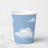 Wir sind auf Cloud 9 Blue Boy Baby Shower Pappbecher (Rückseite)