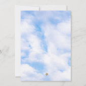 Wir sind auf Cloud 9 Couple Baby Dusche Einladung (Rückseite)