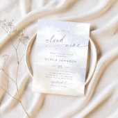 Wir sind auf Cloud 9 Dreamy Clouds Baby Dusche Einladung