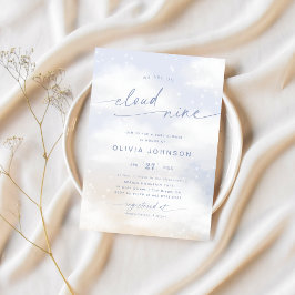 Wir sind auf Cloud 9 Dreamy Clouds Baby Dusche Einladung