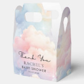 Wir sind auf Cloud 9 Dreamy Clouds Baby Dusche Geschenkschachtel (Geöffnet)