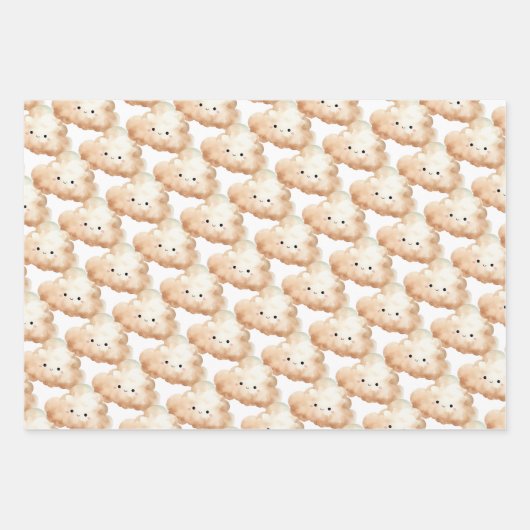 Wir sind auf Cloud neun geschlechtsneutrale Boho F Geschenkpapier Set (Vorderseite 2)