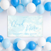 Wir sind auf Cloud Nine Baby Dusche Banner