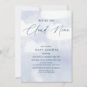 Wir sind auf Cloud Nine Baby Dusche Einladung (Vorderseite)