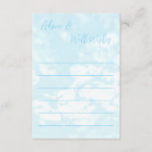 Wir sind auf Cloud Nine Baby Dusche Hinweiskarte (Vorderseite)