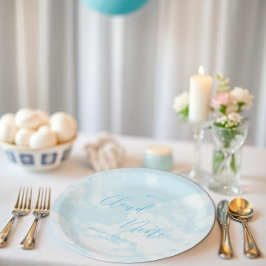 Wir sind auf Cloud Nine Baby Dusche Pappteller