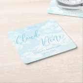 Wir sind auf Cloud Nine Baby Dusche Rechteckiger Pappuntersetzer (angewinkelt)