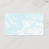 Wir sind auf Cloud Nine Baby Duwer Diaper Raffle Begleitkarte (Rückseite)