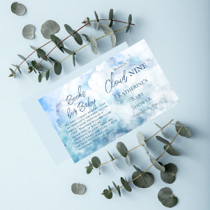 Wir sind auf Cloud Nine Baby Showbüchern für Baby Begleitkarte