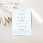 Wir sind auf Cloud Nine Baby Shower Boy Einladung