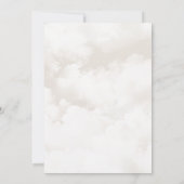 Wir sind auf Cloud Nine Baby Shower Einladung (Rückseite)