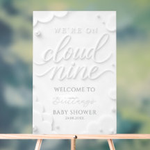 Wir sind auf Cloud Nine Baby Shower Willkommen