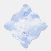 Wir sind auf Cloud Nine Blue Baby Dusche Geschenkschachtel (Ungefaltet)