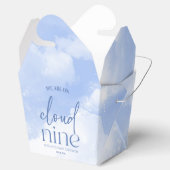 Wir sind auf Cloud Nine Blue Baby Dusche Geschenkschachtel (Geöffnet)