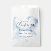 Wir sind auf Cloud Nine Blue Boy Baby Dusche Geschenktütchen (Vorderseite)