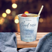 Wir sind auf Cloud Nine Blue Boy Baby Dusche Pappbecher