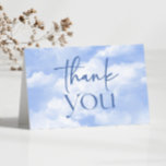 Wir sind auf Cloud Nine Blue Clouds Baby Dusche Dankeskarte<br><div class="desc">Dies ist ein Wir sind auf Cloud Nine Blue Clouds Baby Dusche Danke Karte!</div>